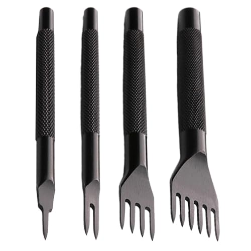 Locher für Leder, Locher für Leder – Stanzwerkzeug mit Meißel für Ledernähen | Professionelles Handwerkzeug-Set für die Arbeit, Lochstanzer zum Schnüren mit 1/2/4/6 P Locher für Leder, Locher für Leder – Stanzwerkzeug mit Meißel für Ledernähen | Professionelles Handwerkzeug-Set für die Arbeit, Lochstanzer zum Schnüren mit 1/2/4/6 P von Generisch