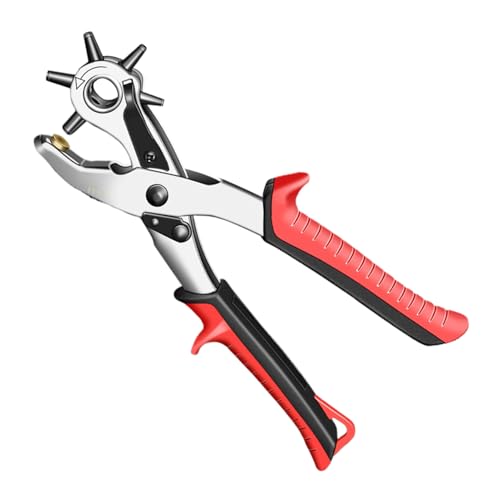 Lochstanzer Leder, Gürtellochzange, Lochzange Für Leder, Robustes Stanzgerät Für Gürtel Und Stoff, Zangen Ösen Locher Handwerk Zubehör Fürr Anfänger Uhrenarmbänder Handwerk Enthusiasten Schuhriemen von Generisch
