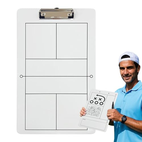 Löschbares Coaches-Klemmbrett | Pickleball-Zeichen-Klemmbrett für Coaching | Umfassendes Präsentationstrainingstool für professionelle Trainer und Wettkampfspiele Löschbares Coaches-Klemmbrett | Pickleball-Zeichen-Klemmbrett für Coaching | Umfassendes Präsentationstrainingstool für professionelle Trainer und Wettkampfspiele von Generisch