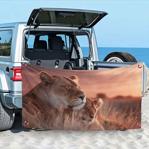Löwe Strandtuch - 140 x 70 cm, Paar Safari Wildtiere Magnetisches Badetuch für Strand Außenbereich, Camping, Sandfrei & Schnelltrocknend Strandhandtuch Handtuch mit Magnetverschluss Löwe Strandtuch - 140 x 70 cm, Paar Safari Wildtiere Magnetisches Badetuch für Strand Außenbereich, Camping, Sandfrei & Schnelltrocknend Strandhandtuch Handtuch mit Magnetverschluss von Generisch