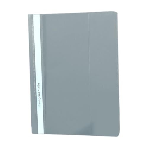Loseblatt-Mappe im Hongkong-Stil mit Clip-Stil-Ordner Lose Ordner Business-Ordner Briefpapier Bericht Ordner Organisatoren und Aufbewahrung (Grey, One Size) von Generisch
