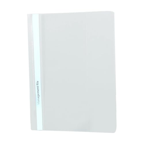 Loseblatt-Mappe im Hongkong-Stil mit Clip-Stil-Ordner Lose Ordner Business-Ordner Briefpapier Bericht Ordner Organisatoren und Aufbewahrung (White, One Size) von Generisch