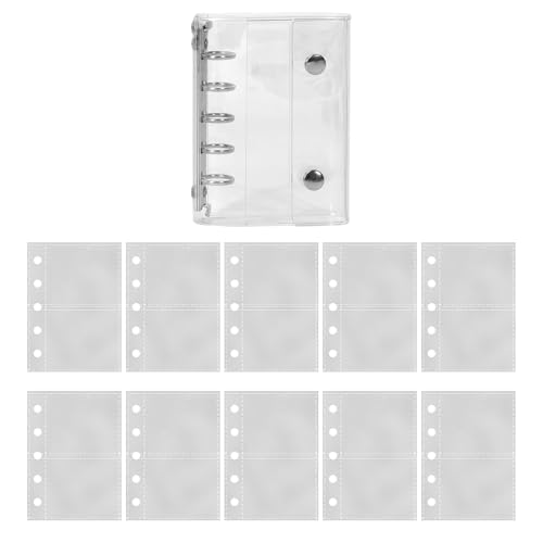 Loseblattfolie Aus PVC Transparent 5 Ring | Lose Blatt Füller Notizpapier 10 Blatt,Sammlung Für Basteln Flugreise Scrapbooking Geburtstag Loseblattfolie Aus PVC Transparent 5 Ring | Lose Blatt Füller Notizpapier 10 Blatt,Sammlung Für Basteln Flugreise Scrapbooking Geburtstag von Generisch