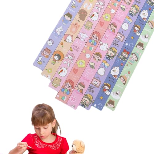 Lucky Star Paper Strips - 136 Blätter 8 passende Farben - -Papier für kreative Hobbys, , Heimdekoration, Schule, Kindergarten, manuelle Aktivitäten, manuelle Aktivitäten von Generisch