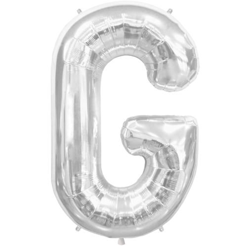Luftballon Folienballon 40.6 cm Geburtstagsdeko Ballon Geburtstag Brief Dekoration (40.6 cm Silber Buchstabe G) von Generisch