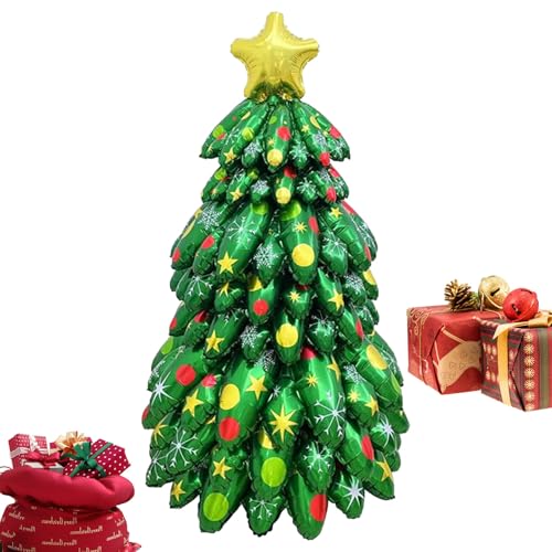 Luftballon für Weihnachtsfeiern, 130 cm, Baumform, aufblasbarer Weihnachtsballon, Spielzeug für Schule, Urlaub, Party, Zuhause, Familientreffen, Einzelhandel von Generisch