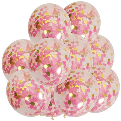 Luftballons mit goldenem Papier, goldene Konfetti-Luftballons, Latex-Partyballon 100 Stück 12 Zoll Konfetti-Ballons, Mehrfarbiger Pailletten-Ballon mit goldenem Papier, transparente Party-Dekoration f Luftballons mit goldenem Papier, goldene Konfetti-Luftballons, Latex-Partyballon 100 Stück 12 Zoll Konfetti-Ballons, Mehrfarbiger Pailletten-Ballon mit goldenem Papier, transparente Party-Dekoration f von Generisch