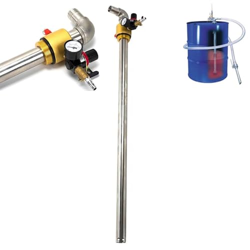 Luftbetriebene Ölförderpumpe, Edelstahl Pneumatische Chemiepumpe mit Manometer und Sicherheitsventil, 130L/min Durchflussmenge, Arbeitsdruck:0.6-0.8MPa Luftbetriebene Ölförderpumpe, Edelstahl Pneumatische Chemiepumpe mit Manometer und Sicherheitsventil, 130L/min Durchflussmenge, Arbeitsdruck:0.6-0.8MPa von Generisch