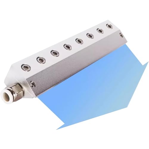 Luftmessergebläse – Aluminium-Luftklinge mit Gasdüse und 6,35 mm Gewindeschnittstelle für industrielle Produktionslinie, ideal für Wasser- und Staubentfernung von Generisch