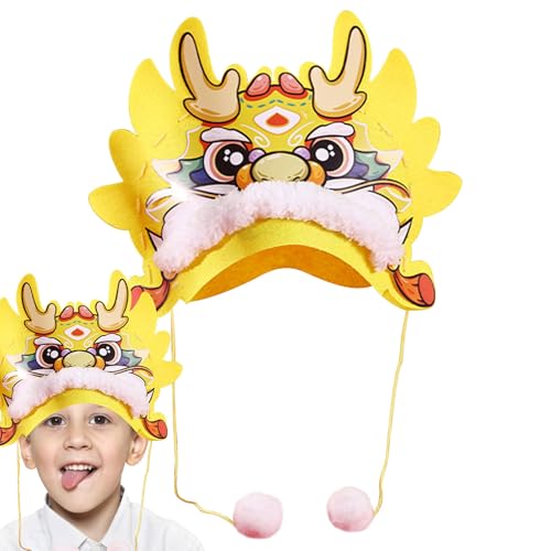 Lunar New Year Dragon Hut - handgefertigtes Craft Accessoire für Weihnachtsdekor | Netter Verstandsmaterial für Kinder und Erwachsene, festliche Party -Dekoration und Geschenkidee von Generisch