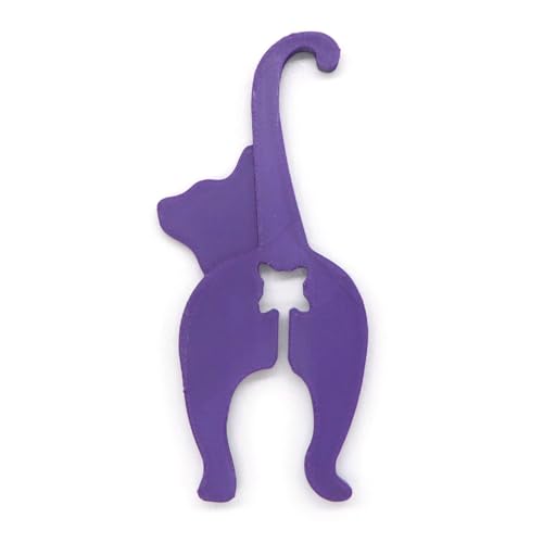 Lustige Katzen-/Hunde-Brotklammer, lustiger 3D-gedruckter Taschenhalter, Küchenhelfer für Katzen-/Hundeliebhaber, zum Drücken und Verschließen von Brotbeuteln, zur Aufbewahrung von Lebensmitteln von Generisch