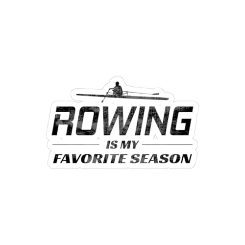 Lustiger Ruderaufkleber – "Rowing is My Favorite Season" Vinyl-Aufkleber für Crew-Teams und Ruderbegeisterte (10,2 x 10,2 cm) von Generisch