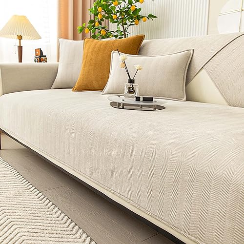 Lustiger flauschiger Chenille-Sofabezug mit Fischgrätenmuster, staub- und schmutzabweisend, weicher Plüschstoff, Möbelbezug für Wohnzimmer, haustierfreundlich, pflegeleicht Lustiger flauschiger Chenille-Sofabezug mit Fischgrätenmuster, staub- und schmutzabweisend, weicher Plüschstoff, Möbelbezug für Wohnzimmer, haustierfreundlich, pflegeleicht von Generisch