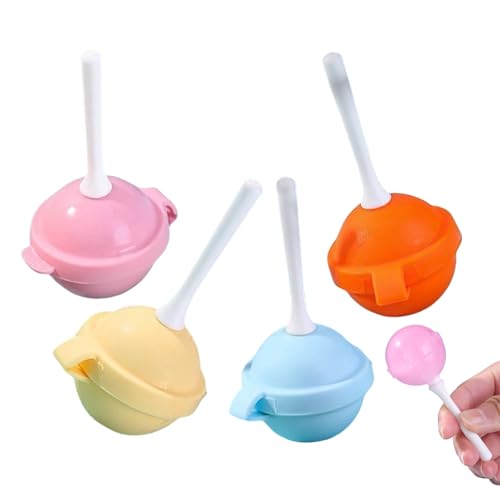 Lutscherform,4 Stück Fondant Formen - Antihaft-Silikon Wiederverwendbar Einfache Entformung Für Lutscher Schokolade Süßigkeiten Lutscherform,4 Stück Fondant Formen - Antihaft-Silikon Wiederverwendbar Einfache Entformung Für Lutscher Schokolade Süßigkeiten von Generisch