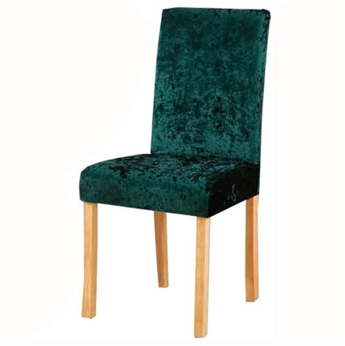 Luxuriöse Stretch-Stuhlhussen aus Pannesamt, für Esszimmer, 2/4/6 Stück, Universal-Schonbezüge, dunkelgrün, elegant, für Zuhause und Hotel, leicht zu reinigen Luxuriöse Stretch-Stuhlhussen aus Pannesamt, für Esszimmer, 2/4/6 Stück, Universal-Schonbezüge, dunkelgrün, elegant, für Zuhause und Hotel, leicht zu reinigen von Generisch