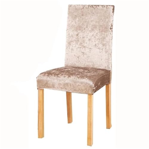 Luxuriöse Stretchhussen für Esszimmerstühle, Pannesamt, 6 Stück, Universalhussen für Zuhause, Küche, Hotel, elegante taupefarbene Schonbezüge für Parsons-Stühle Luxuriöse Stretchhussen für Esszimmerstühle, Pannesamt, 6 Stück, Universalhussen für Zuhause, Küche, Hotel, elegante taupefarbene Schonbezüge für Parsons-Stühle von Generisch
