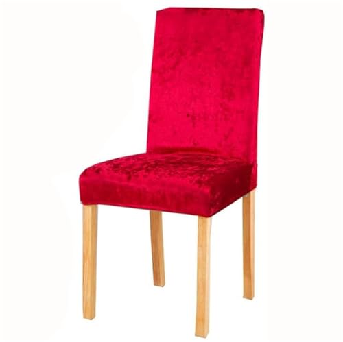 Luxuriöse Stuhlhussen aus Pannesamt, dehnbar, 6 Stück, Universalhussen für Küche, Hotel und Zuhause, elegante Stuhlschoner von Parsons Luxuriöse Stuhlhussen aus Pannesamt, dehnbar, 6 Stück, Universalhussen für Küche, Hotel und Zuhause, elegante Stuhlschoner von Parsons von Generisch