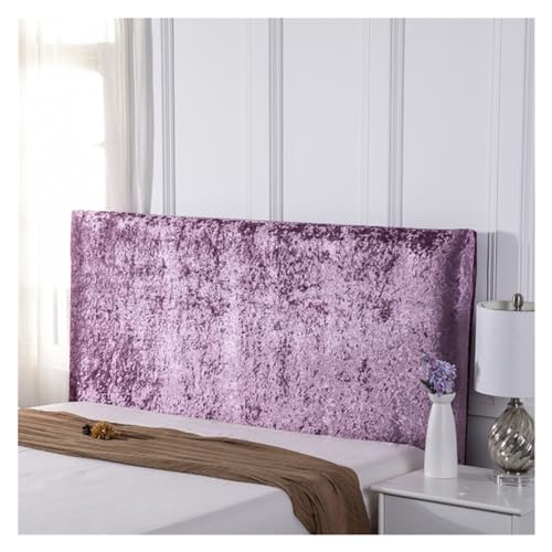 Luxuriöser Bett-Kopfteilbezug aus Pannesamt, elastisch, rutschfest, Allinclusive-Schutz gegen Staub und Beschädigungen, passend für 2,6 m Kopfteile (Farbe E), elegante Heimdekoration von Generisch