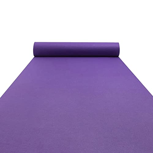 Luxuriöser Läufer für Hochzeiten, 2 mm dick, für elegante Zeremonien, stilvolle Party-Dekoration und weiche Bodenlösung, Violett Luxuriöser Läufer für Hochzeiten, 2 mm dick, für elegante Zeremonien, stilvolle Party-Dekoration und weiche Bodenlösung, Violett von Generisch