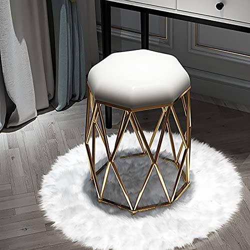 Luxuriöser Samt-Make-up-Hocker mit Metallbeinen, Anti-Rutsch-Pad, stilvoller beigefarbener Schminkstuhl für Schlafzimmer und Schönheitssalon, perfekt für Make-up-Künstler und Heimdekoration Luxuriöser Samt-Make-up-Hocker mit Metallbeinen, Anti-Rutsch-Pad, stilvoller beigefarbener Schminkstuhl für Schlafzimmer und Schönheitssalon, perfekt für Make-up-Künstler und Heimdekoration von Generisch