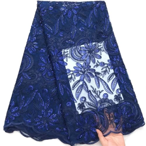 Luxuriöser afrikanischer Pailletten-Tüll-Spitzenstoff für Brautkleider, Ballkleider und Abendgarderobe Luxuriöser afrikanischer Pailletten-Tüll-Spitzenstoff für Brautkleider, Ballkleider und Abendgarderobe von Generisch