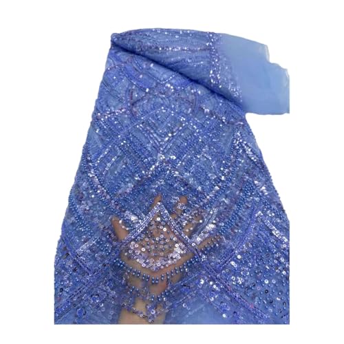 Luxuriöser afrikanischer Perlen-Mesh-Spitzenstoff mit Perlen und Pailletten, französischer Tüll, Spitzenstoff, nigerianisches Hochzeitskleid Luxuriöser afrikanischer Perlen-Mesh-Spitzenstoff mit Perlen und Pailletten, französischer Tüll, Spitzenstoff, nigerianisches Hochzeitskleid von Generisch