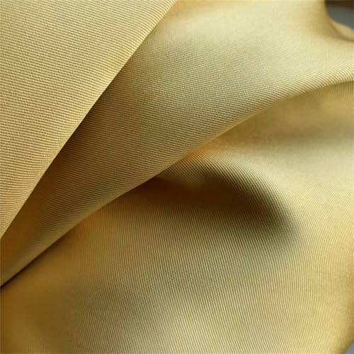 Luxuriöser goldfarbener Satin-Stoff, Brautkleid, Anzugstoff, Twill, Satin, Nähmaterial zum Selbermachen Luxuriöser goldfarbener Satin-Stoff, Brautkleid, Anzugstoff, Twill, Satin, Nähmaterial zum Selbermachen von Generisch