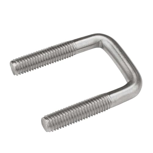 M6 M8 M10 304 Edelstahl rechtwinklige Vierkantschraube Bolzen Klemmschraube Rohrschelle U-Klemme(M8x50x90-1pcs) von Generisch