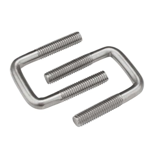 M6 M8 M10 U-Bolzen aus Edelstahl 304, rechtwinkliger Bolzen, Vierkantschraube, Bolzenclip, Klemmschraube, Rohrclip, Rohrclip, U-Klemme(M8x30x60-1pcs) von Generisch