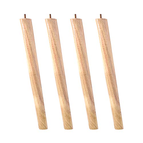 M8 Gewindestange Massivholz Möbelbeine 70 cm schräg Kegel Design für Sofa, Schreibtisch, Couchtisch, Nachttisch, Schminktisch, Bücherregal - & stilvoll von Generisch
