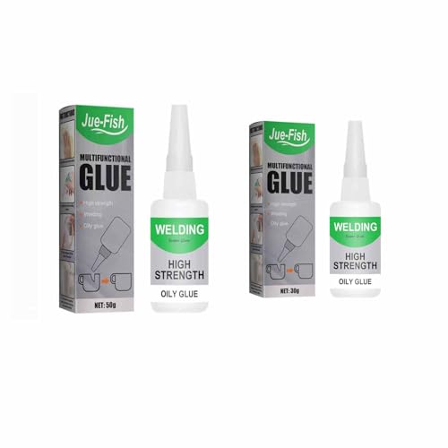 Mächtiger Universalkleber, Schweißen Hochfestem öligem Kleber, Mehrzweckuniversitäre Kleber für Haushaltsgebrauch, Kleben Statt Bohren Extra Stark für Kunststoff Metall Keramik (2 PCS 50 g+30 g) Mächtiger Universalkleber, Schweißen Hochfestem öligem Kleber, Mehrzweckuniversitäre Kleber für Haushaltsgebrauch, Kleben Statt Bohren Extra Stark für Kunststoff Metall Keramik (2 PCS 50 g+30 g) von Generisch