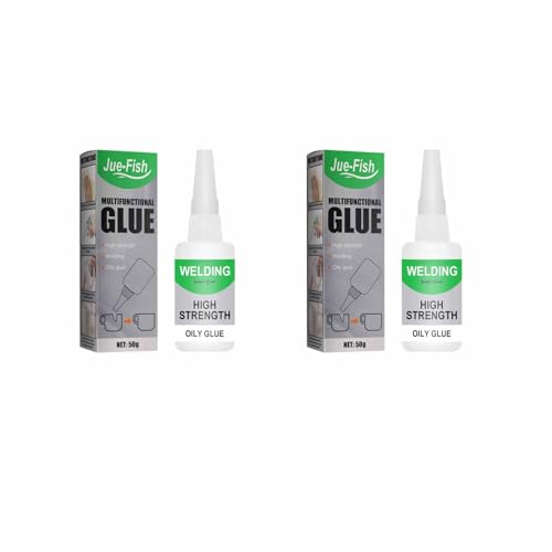 Mächtiger Universalkleber, Schweißen Hochfestem öligem Kleber, Mehrzweckuniversitäre Kleber für Haushaltsgebrauch, Kleben Statt Bohren Extra Stark für Kunststoff Metall Keramik (2 PCS 50 g+50 g) Mächtiger Universalkleber, Schweißen Hochfestem öligem Kleber, Mehrzweckuniversitäre Kleber für Haushaltsgebrauch, Kleben Statt Bohren Extra Stark für Kunststoff Metall Keramik (2 PCS 50 g+50 g) von Generisch