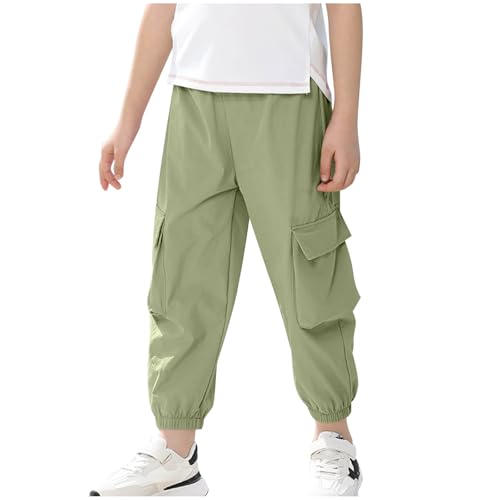 Mädchen-Hose, Netzstoff, schnell trocknend, Bündchen an den Knöcheln, Cargohose für Kinder, Y2K, Vintage, Joggen, Streetwear, Jogger, Baumwolle, elastisch, hohe Taille, volle Länge, Trekking, Outdoor Mädchen-Hose, Netzstoff, schnell trocknend, Bündchen an den Knöcheln, Cargohose für Kinder, Y2K, Vintage, Joggen, Streetwear, Jogger, Baumwolle, elastisch, hohe Taille, volle Länge, Trekking, Outdoor von Generisch