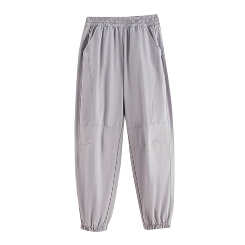 Mädchen-Hose, elastisch, hohe Taille, Bündchen an den Knöcheln, Sweatpants, Trainingsanzüge, Outdoor-Abenteuer, Sommer, Spielzeit, bequeme Hose, leichte Baumwollmischung, Jogger, Netzstoff, einfarbig Mädchen-Hose, elastisch, hohe Taille, Bündchen an den Knöcheln, Sweatpants, Trainingsanzüge, Outdoor-Abenteuer, Sommer, Spielzeit, bequeme Hose, leichte Baumwollmischung, Jogger, Netzstoff, einfarbig von Generisch