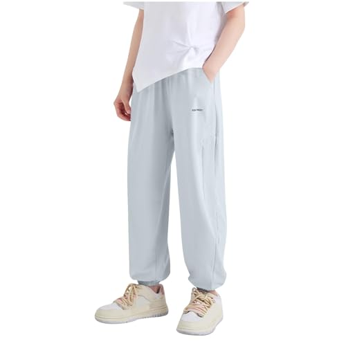Mädchen-Jogginghose mit elastischem Bund, hoch gewaschen, Knöchel, Outdoor-Hose, Jogginghose, lässig, Netzstoff, atmungsaktiv, schnell trocknend, athletisch, Sport, Wandern, Laufen, Loungewear, Mädchen-Jogginghose mit elastischem Bund, hoch gewaschen, Knöchel, Outdoor-Hose, Jogginghose, lässig, Netzstoff, atmungsaktiv, schnell trocknend, athletisch, Sport, Wandern, Laufen, Loungewear, von Generisch