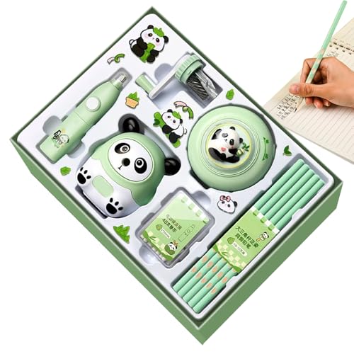 Mädchenschreibset,Schreibset Für Kinder Mit Tierischer Spitzer | Klassenzimmer Grundausstattung Schreibtischdekoration Für Schüler Lehrer Mädchenschreibset,Schreibset Für Kinder Mit Tierischer Spitzer | Klassenzimmer Grundausstattung Schreibtischdekoration Für Schüler Lehrer von Generisch