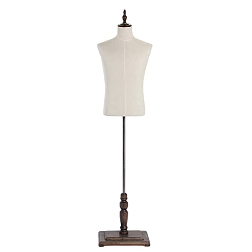 Männliche Kleiderform mit Ständer, verstellbare Höhe, Mannequin Torso für Kleidung Display und Schneiderei Männliche Kleiderform mit Ständer, verstellbare Höhe, Mannequin Torso für Kleidung Display und Schneiderei von Generisch