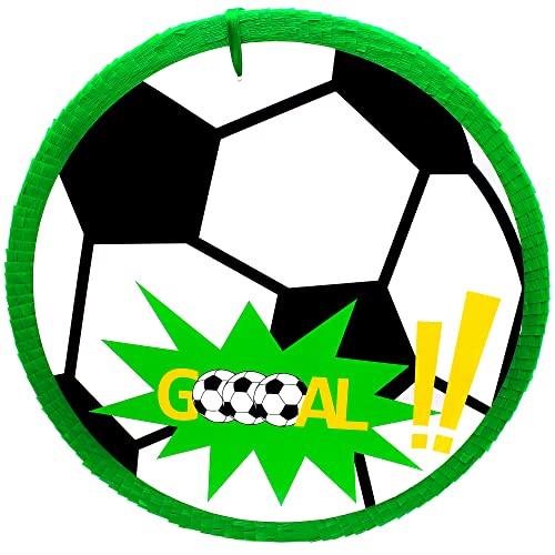 MagicPinatas Pinata Fussball – Fußball-Pinata für Jungen zum Geburtstag – Befüllbare Piñata mit Süßigkeiten & Spielzeug – Geschenkfertig in Zellophan verpackt – Partydeko für Kinder & Erwachsene von Generisch