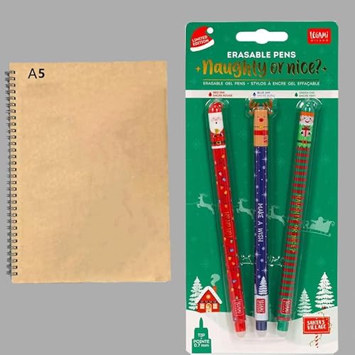 Magical Christmas Pen Trio & 6x A5 Notebooks Set - 160 Pages von Generisch