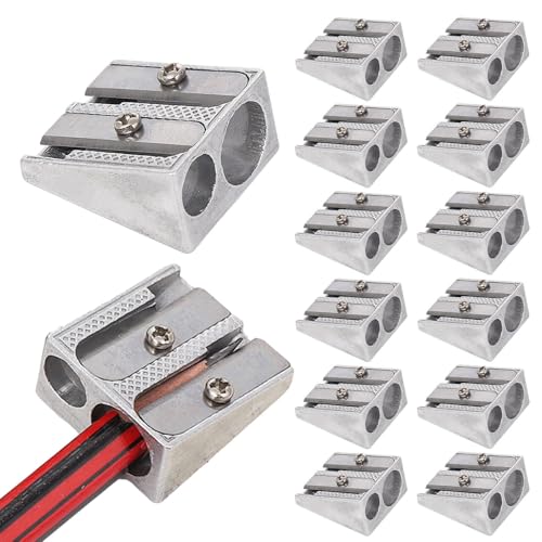 Magnesium Pencil Sharpener, Magnesiumstiftschärfer, Handgehaltener Bleistiftschärfer, Doppelloch Bleistiftspitzer, Farbige Stiftskizzestifte, 4pcs/8pcs/12pcs Magnesium Pencil Sharpener, Magnesiumstiftschärfer, Handgehaltener Bleistiftschärfer, Doppelloch Bleistiftspitzer, Farbige Stiftskizzestifte, 4pcs/8pcs/12pcs von Generisch