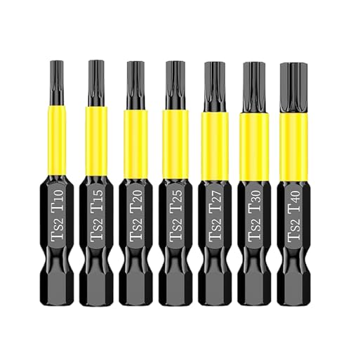 Magnet-Bohrersatz Set,7-teiliger Schraubendreher Bohrersatz - Adapterschlüssel & Robuster Antirutsch-Aufsatz für Holz, Metall & Heimwerkerprojekte von Generisch