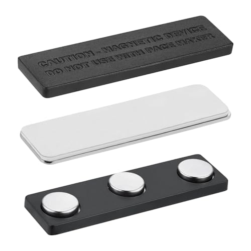 Magnet-Namensschilder, Arbeitsabzeichen-Magnet, starke magnetische Schnalle, wiederverwendbarer Halter für Uniform, Mitarbeiterkleidung, Damen, Herren, Schließfach, Werkzeugkasten, Whiteboard von Generisch