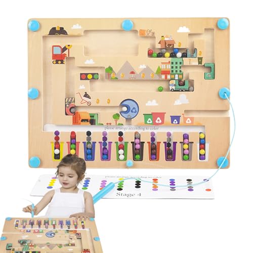 Magnetfarbe und Zählerlabyrinth, Magnet Maze - Holz -Puzzle -Matching -Aktivitätsbrett - Denk Logikstrategieentwicklung Sensorisches Spiel frühes Lernen Aktivitäten für Kinder Magnetfarbe und Zählerlabyrinth, Magnet Maze - Holz -Puzzle -Matching -Aktivitätsbrett - Denk Logikstrategieentwicklung Sensorisches Spiel frühes Lernen Aktivitäten für Kinder von Generisch