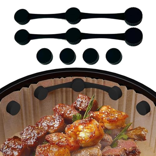 Magnetische Airfryer Clips | Magnetverschluss, Airfryer Pergamentpapier-Fixierung, sichere Papierbefestigung, vielseitiger Verschlusshalter für Familien, Liebhaber von Generisch