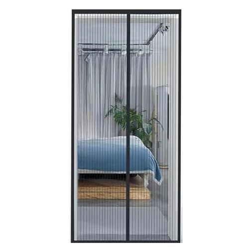 Magnetische Fliegengittertür – Netzvorhang mit Magnetverschluss für Schiebetüren, Terrasse, Französisch, Vorder- und Hintertüren – 120 x 220 cm, einfache Installation, Bug-Proof, Design von Generisch