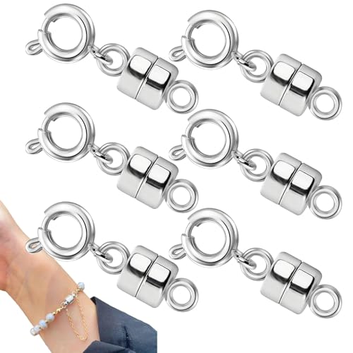 Magnetische Halskette, magnetische Halskette Verschlüsse und Verschlüsse | Halsketten -Extender -Armbandverschluss und Verschlüsse - Helper mit 6x -Legierungswandlern mit starkem Magnet und Ersatzteil Magnetische Halskette, magnetische Halskette Verschlüsse und Verschlüsse | Halsketten -Extender -Armbandverschluss und Verschlüsse - Helper mit 6x -Legierungswandlern mit starkem Magnet und Ersatzteil von Generisch
