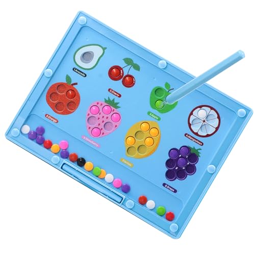 Magnetische Labyrinthplatine, Magnetfarbe und Zahlenlabyrinth - STEM Educational Sensory Games | Vorschulbildung Skill-Building-Bildungsspielzeug Frucht Lernfarbspiel für Kinder Mädchen Magnetische Labyrinthplatine, Magnetfarbe und Zahlenlabyrinth - STEM Educational Sensory Games | Vorschulbildung Skill-Building-Bildungsspielzeug Frucht Lernfarbspiel für Kinder Mädchen von Generisch