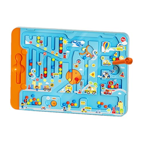 Magnetische Perlenlabyrinths, Magnetfarbe und Zahlenlabyrinth,Farbe und Zahlenlabyrinth mit magnetischen Perlen - Spielzeug für Feinmotorik -Fähigkeiten für Zuhause, Schule, Reisen und Freien Magnetische Perlenlabyrinths, Magnetfarbe und Zahlenlabyrinth,Farbe und Zahlenlabyrinth mit magnetischen Perlen - Spielzeug für Feinmotorik -Fähigkeiten für Zuhause, Schule, Reisen und Freien von Generisch