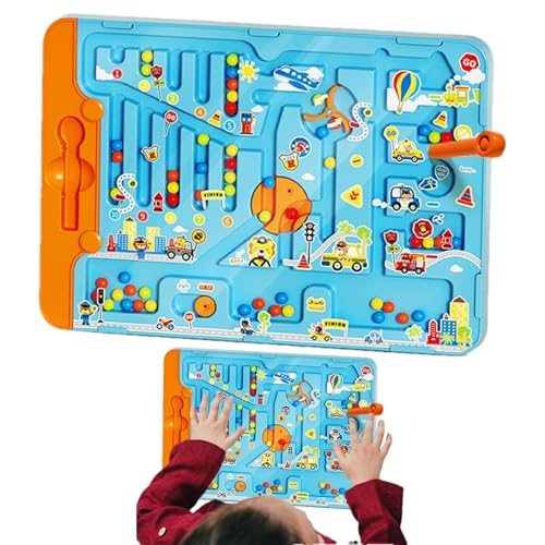 Magnetische Perlenlabyrinths, Magnetfarbe und Zahlenlabyrinth | Magnetische Perlen Farb- und Zahlenaktivitätskarte,Spielzeug für Feinmotorik -Fähigkeiten mit glatten Oberflächen für Reisen, Freien, Zu Magnetische Perlenlabyrinths, Magnetfarbe und Zahlenlabyrinth | Magnetische Perlen Farb- und Zahlenaktivitätskarte,Spielzeug für Feinmotorik -Fähigkeiten mit glatten Oberflächen für Reisen, Freien, Zu von Generisch