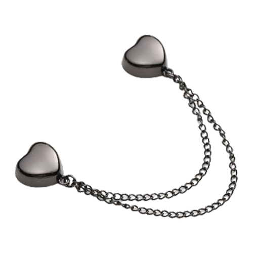 Magnetische Pins für Kleidung, magnetische Hemdärmelclips, Herzförmiger Multifunktions-Kleiderclip,Hemdkettenclips für Damenoberteile, multifunktionale Befestigungsschnalle von Generisch